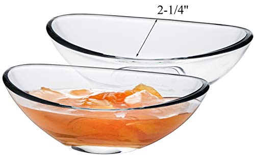 Yesland 6 Pack Glass Dip Bowls, 2 oz Clear Mini Bowl Set/Dessert Bowls Set, Perfect for Ketchup, Sauce, Butter & Olive Oil - Image 2