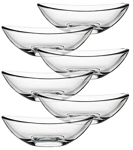 Yesland 6 Pack Glass Dip Bowls, 2 oz Clear Mini Bowl Set/Dessert Bowls Set, Perfect for Ketchup, Sauce, Butter & Olive Oil - Image 1