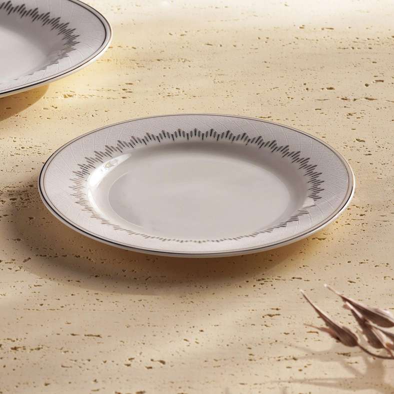 Alina New Bone China Side Plate Dia19cm -White