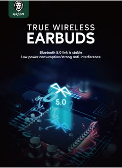 GREEN LION True Wireless Earbuds - Black  - Image 4