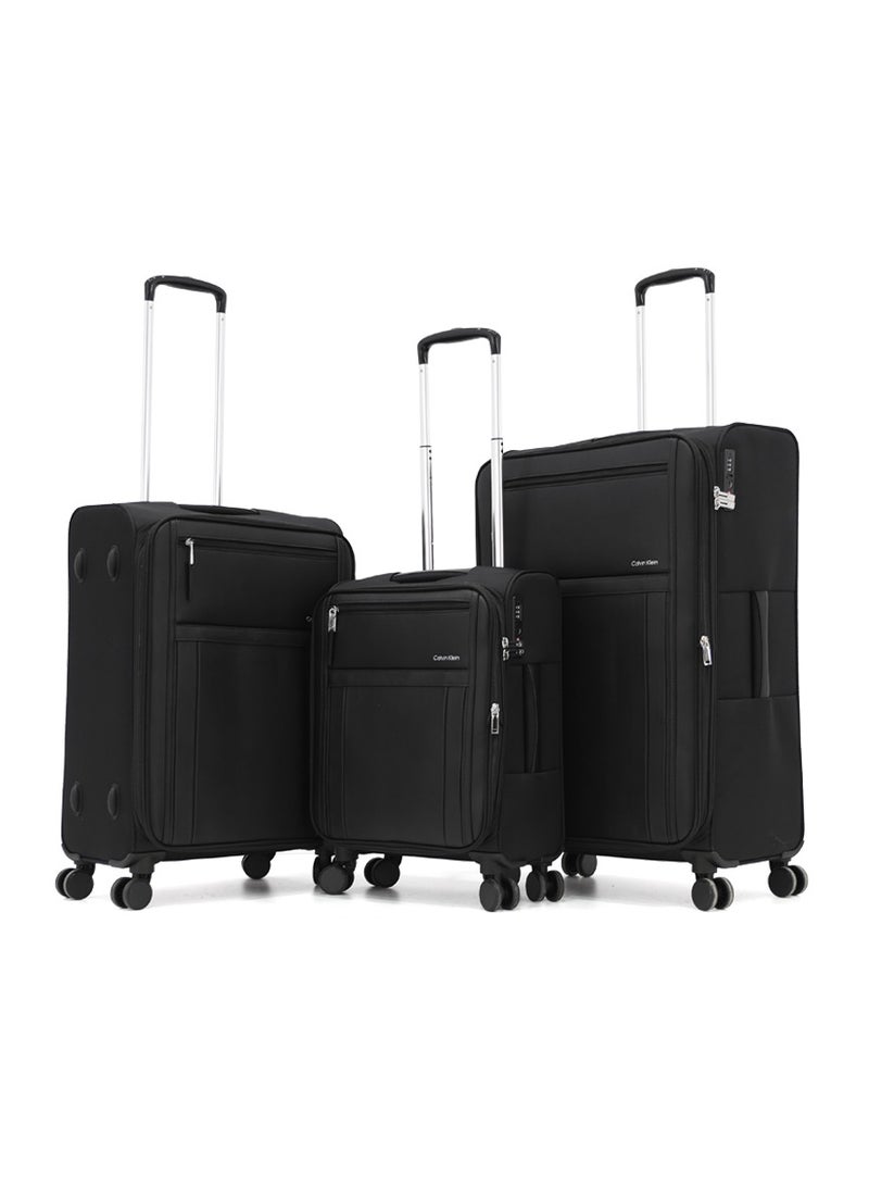 Calvin Klein 3-Piece Softshell Spinner Luggage Set | Lightweight, Flexible Packing for Smart Travelers - Image 1