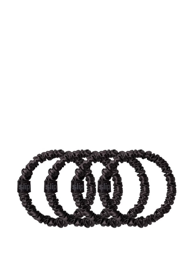 Slip Pure Silk Skinny Scrunchies - Black - Image 2