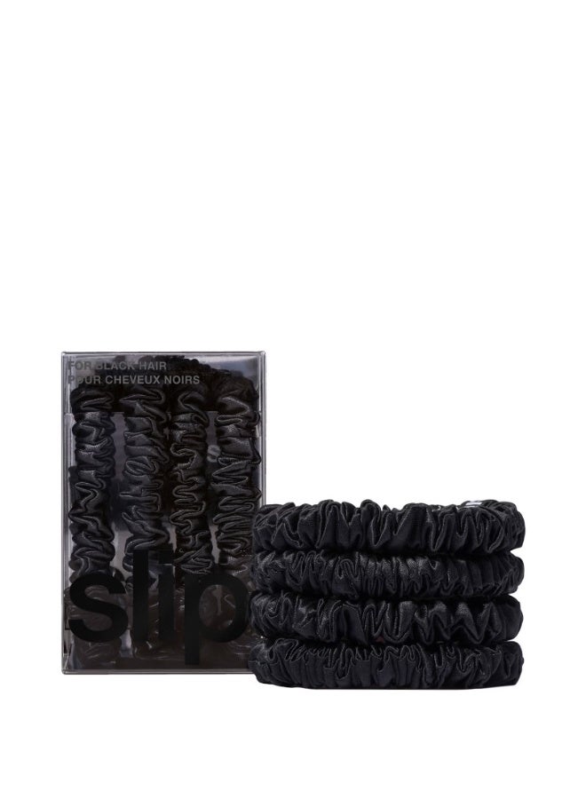 Slip Pure Silk Skinny Scrunchies - Black - Image 1