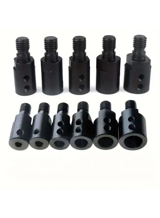 M10 5 6 8 10 12mm مهايئ شفرة المنشار 6 35mm من الفولاذ الثقيل لتلميع الطحن ووصلة عمود المحرك قضيب توصيل قابل للتعديل بتصميم هندسي دقيق لمهام القطع والتلميع مصنوع من المعدن المتين - Image 1