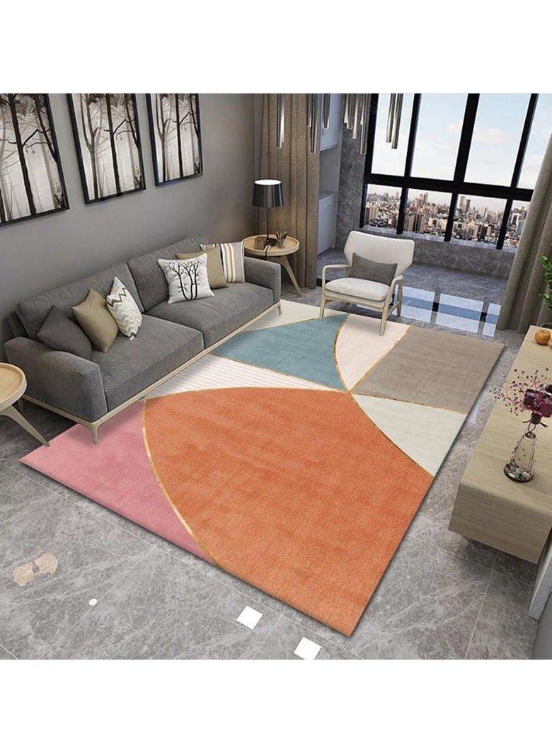 Loquat Squality Soft And Comfortable Orange Series Modern Minimalist Carpet