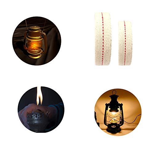 LEFUBABY 6.5 Feet Cotton Wick 1/2 Inch 3/4 Inch 5/8 Inch 7/8 Inch Oil Lamp Wick Replacement for Candle Burner Lantern Stove Supplies 4 Rolls - Image 3