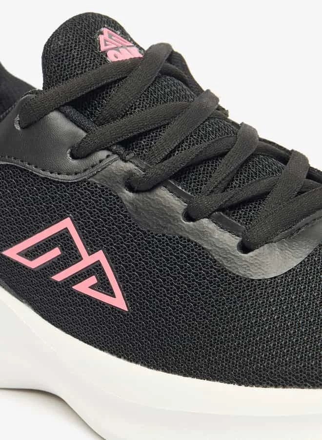 شو اكسبرس Women Textured Lace-Up Sports Shoes with Pull Tabs