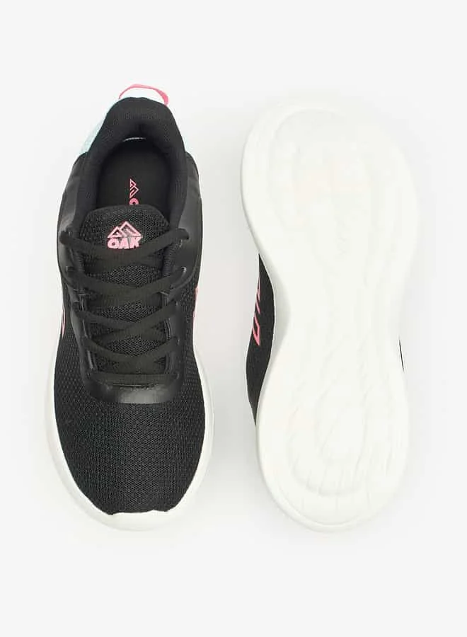 شو اكسبرس Women Textured Lace-Up Sports Shoes with Pull Tabs