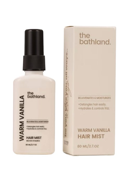 The Bath Land Warm Vanilla Hair Mist 80 Ml