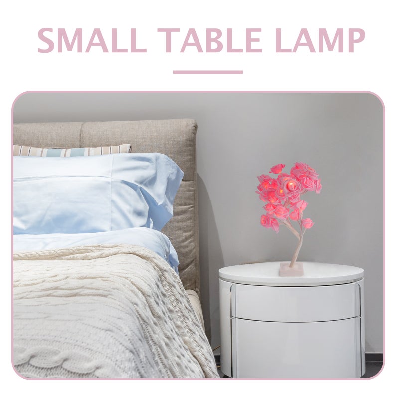 1pc Romantic Rose Night Lamp Tree Shaped Night Light Desktop Decor - Image 5