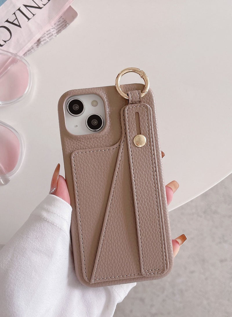 Suteni Back Cover Card Slots Leather Phone Case for iPhone