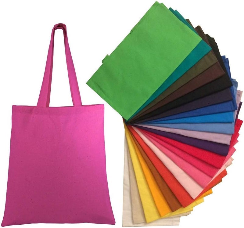 TBF Cotton Canvas Tote Bags 15x16  Reusable Blank Grocery Shopping Totes for DIY Printing Embroidery - Image 1