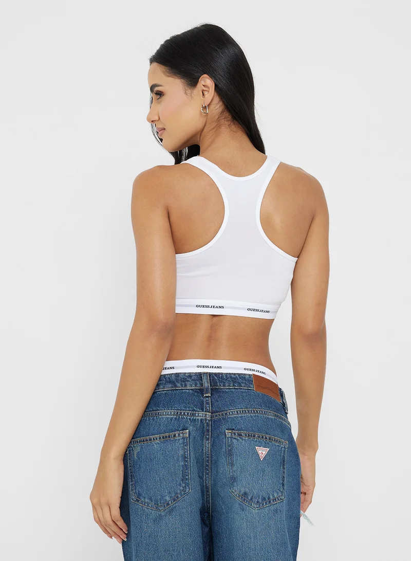 Guess Jeans Logo Band Detail Bralette