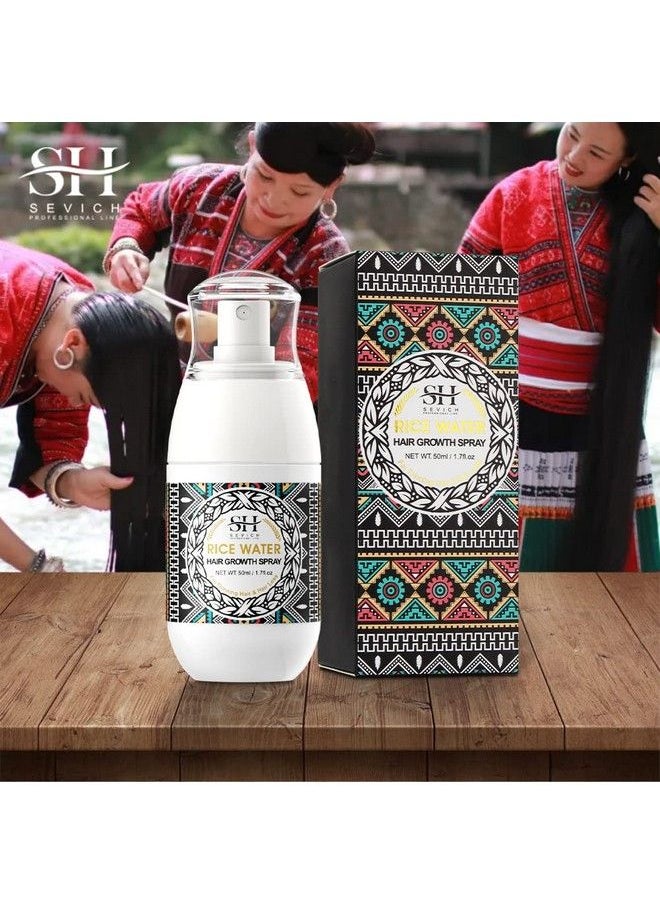 Sevich - Rice Water For Hair Growth Natural Longsheng Rice Water Hair Growth Spray Olea Europaea Oil & Rice Wash Water Essence For Hair Loss Dry Damaged Hair 50Ml/1.7Fl.Oz Paraben Free Crueltyfree - Image 1