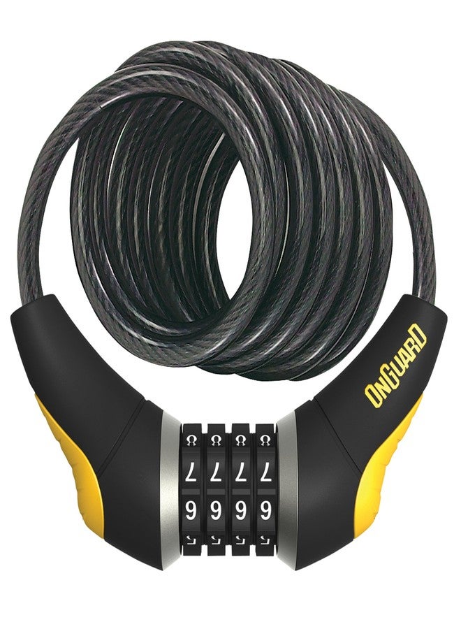 OnGuard Revolver X4P Coil Combo 8141 Cable with combination lock 15mm/185cm