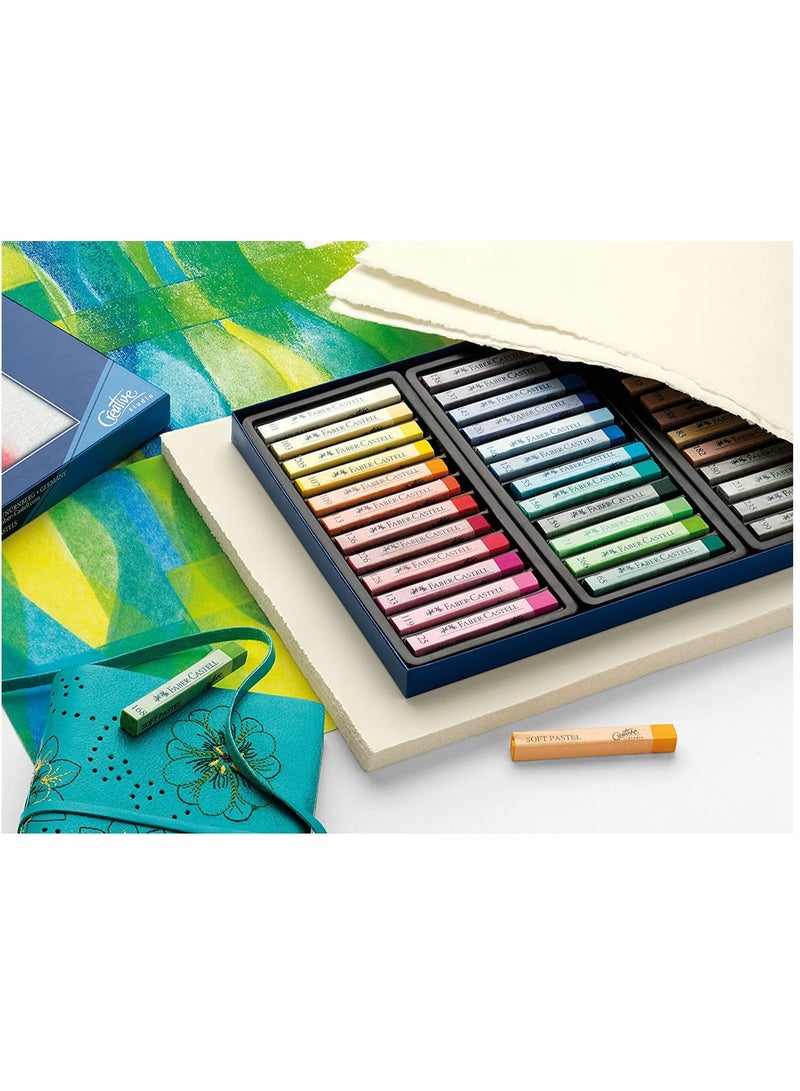 FABER-CASTELL طقم باستيل ناعم مكون من 24 قطعة بألوان متعددة - Image 3