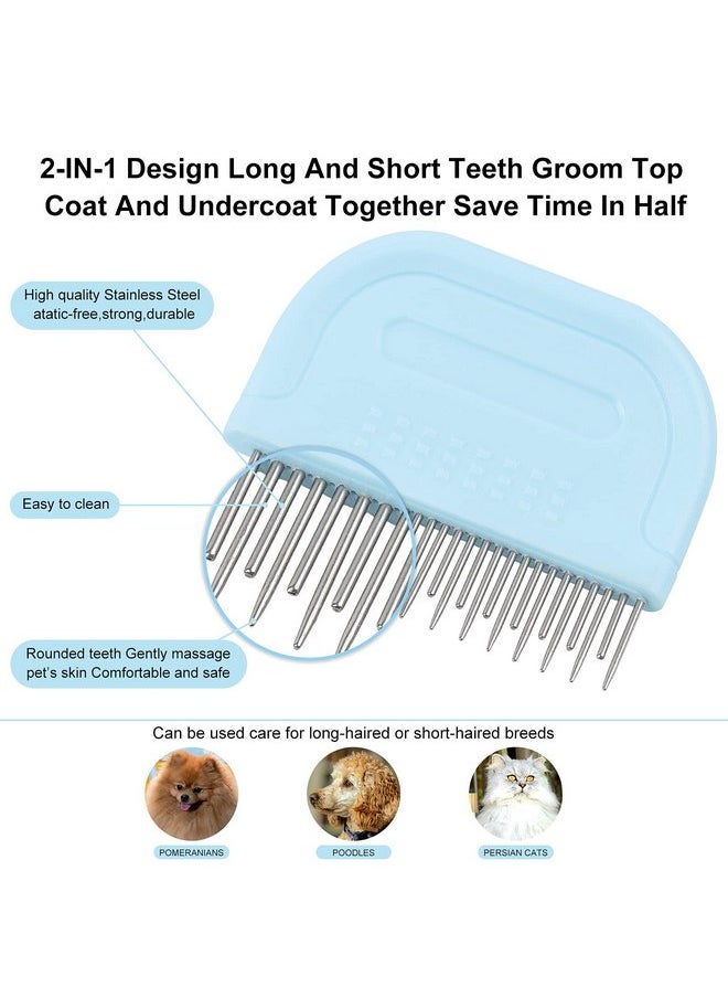 Laiannwell - Laiannwell Pet Grooming Supplies, Massaging Comb for Removing Matted Fur and Knots/Tangles, Perfect for Long and Short Hair Pets (3 Packs) - Image 1