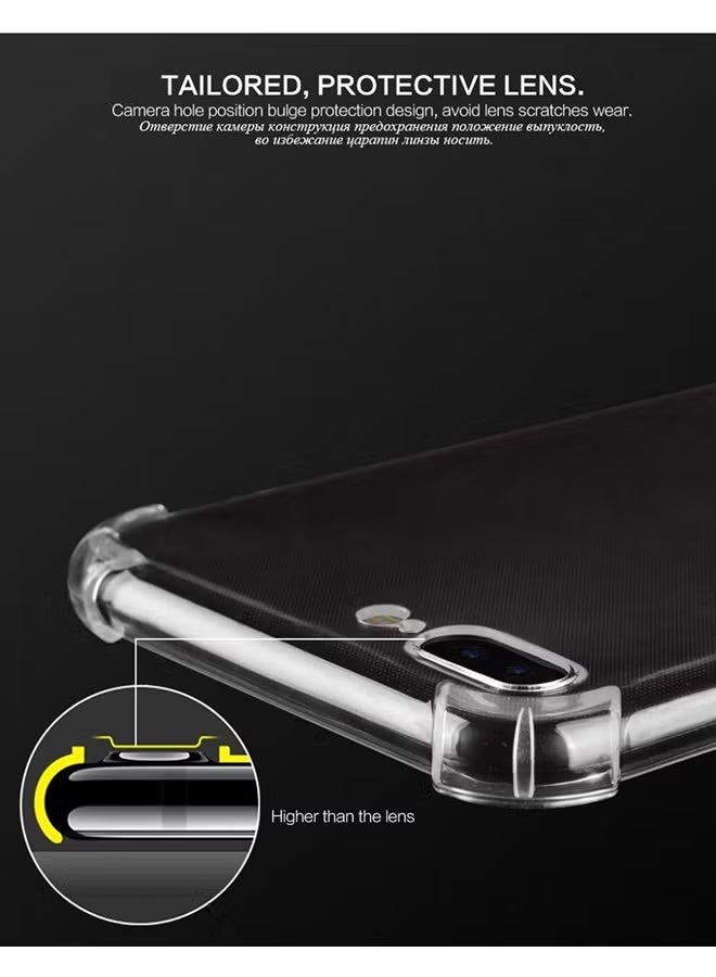 جراب حماية كامل للهاتف iPhone 7P/8P، مقاوم لبصمات الأصابع، للاستخدام طويل الأمد، مقاوم للسقوط، متوافق مع غطاء خلفي شفاف رفيع مقاوم للصدمات لا يصفر لونه. - Image 1