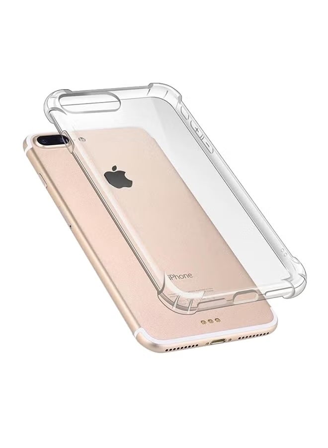 جراب حماية كامل للهاتف iPhone 7P/8P، مقاوم لبصمات الأصابع، للاستخدام طويل الأمد، مقاوم للسقوط، متوافق مع غطاء خلفي شفاف رفيع مقاوم للصدمات لا يصفر لونه. - Image 4