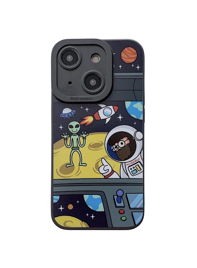 The Bros Case For iPhone 15 Liquid Angel Eyes Bearded TPU Phone Case 