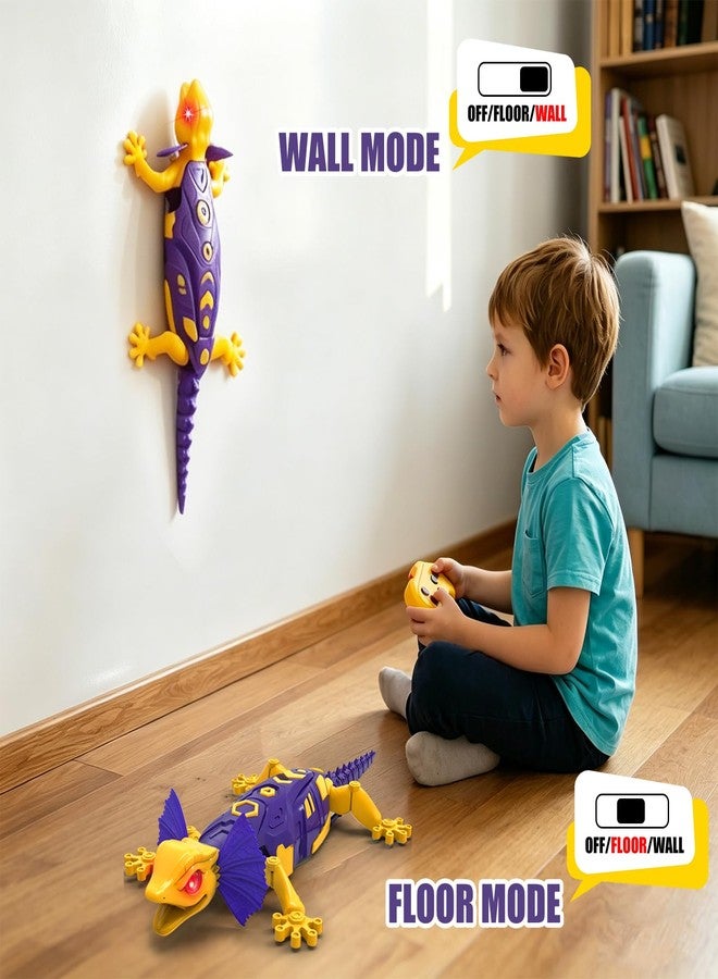 Fistone RC Wall Crawler Gecko, Glow in The Dark Lizard, Rechargeable Remote Control Wall Climbing Robot Fun Kids Toys - Image 4