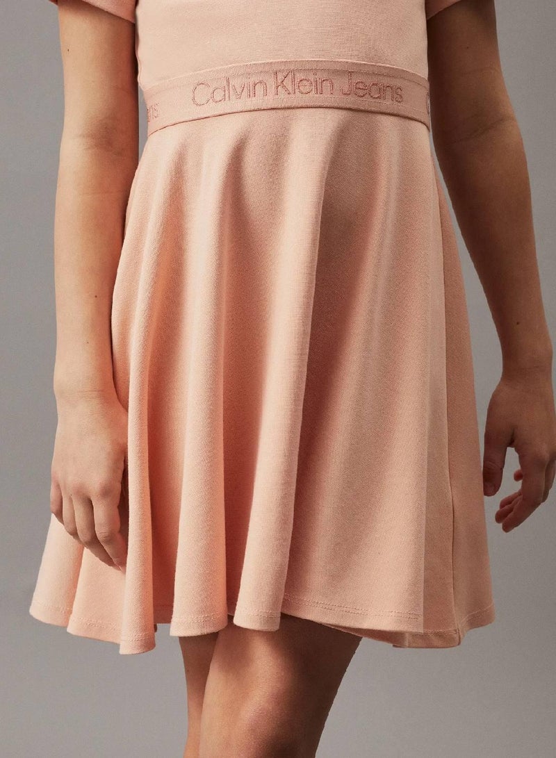 Calvin Klein Jeans Punto Milano Flared Dress - Image 4