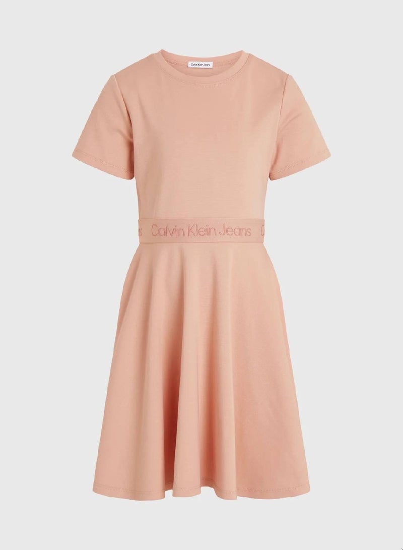 Calvin Klein Jeans Punto Milano Flared Dress - Image 5