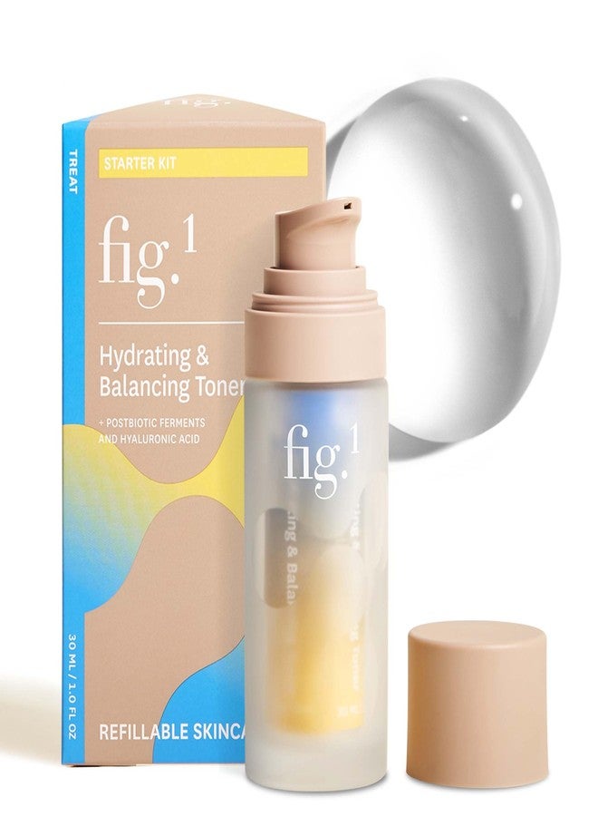 Fig.1 Hydrating & Balancing Toner for Face - Hydrating face Toner for Women, Glowing & Vegan Skincare with Hyaluronic Acid - for Sensitive, Dry, Oily Skin - Refillable & Clinically Proven 30ml - Image 1