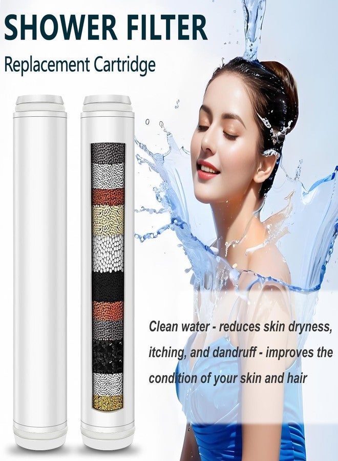 CHNPOFNT Multi-Stage Filter Replacement Compatible with PWERAN for Handheld Shower Head, Water Replacement Filter for Shower Head，filters impurities, purifies water quality, 2 Pack - Image 4