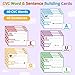 Laffunz CVC Word Games Sentence Building for Kindergarten Phonics Games for Kids Sight Words Flash Cards Learn to Write Handwriting Practice Tracing Preschool Learning Activities Homeschool Supplies - Image 4