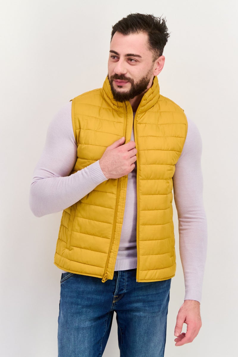 GAP جاكيت رجالي بأكمام بسيطة، خردلي - Image 1