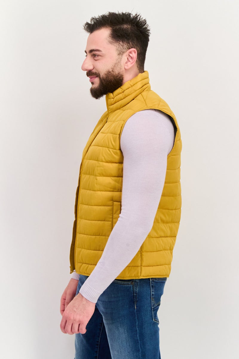 GAP جاكيت رجالي بأكمام بسيطة، خردلي - Image 2