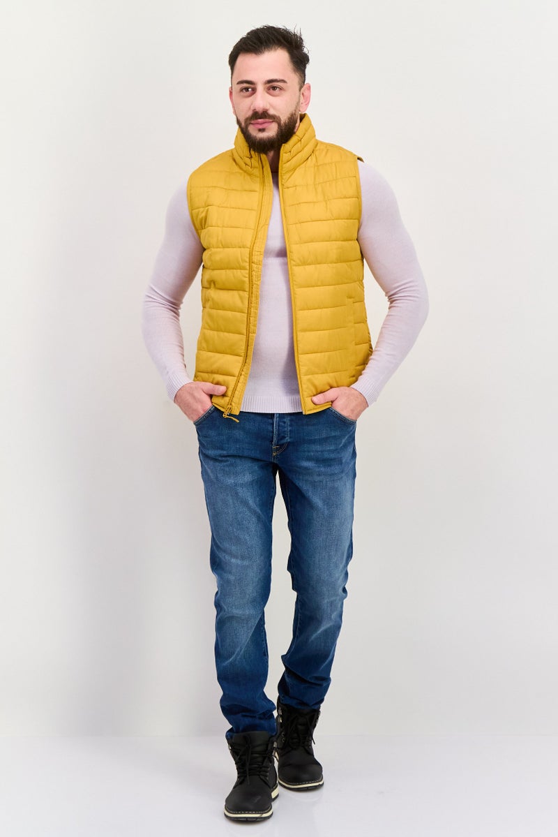 GAP جاكيت رجالي بأكمام بسيطة، خردلي - Image 4