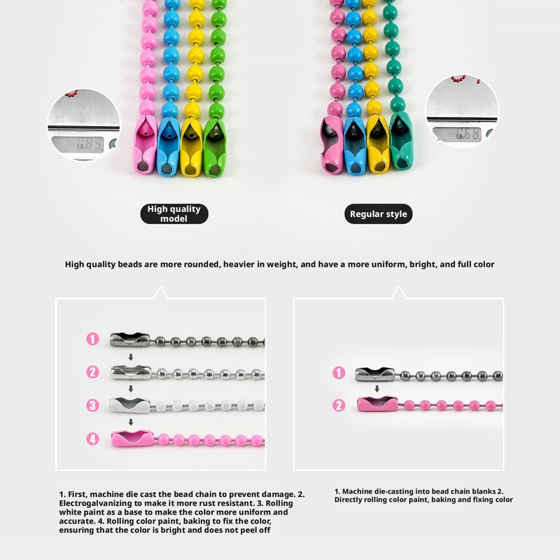 Metal Bead Chain for DIY Jewelry Making - Image 2