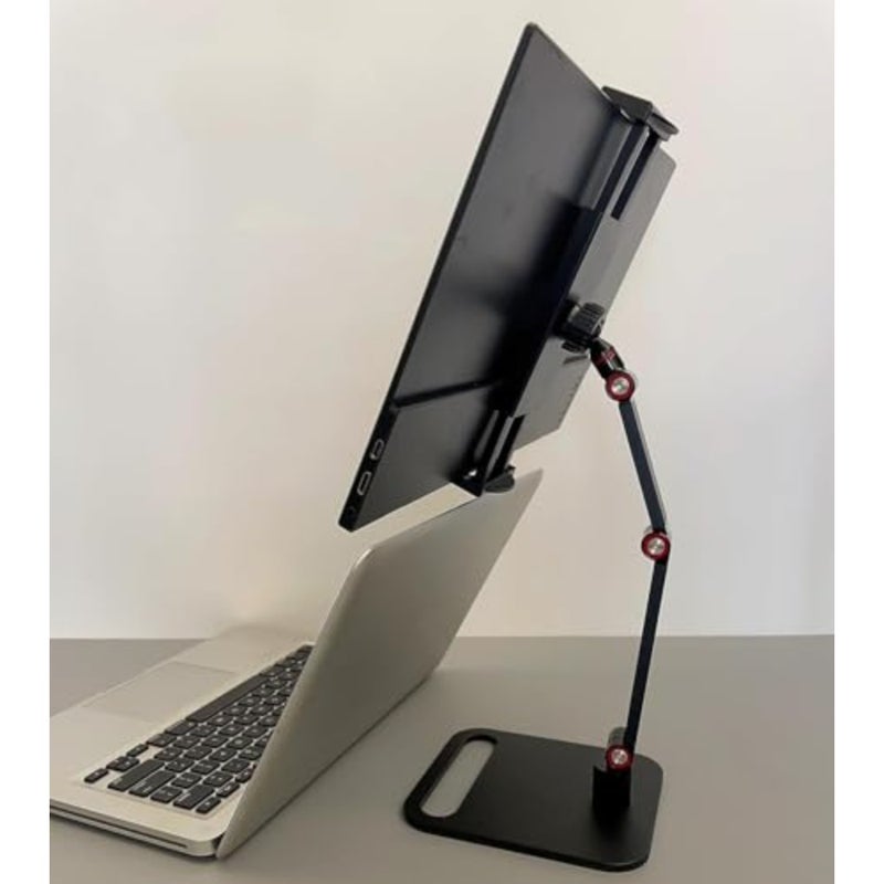 Portable Monitor Holder For 12-17.3 Inch, Screen Desk Holder With 360°Rotate Base, 16 Inch Universal Expandable Display Base, 12.9inch Tablet Stand, Adjustable Portable Monitor Desktop Clamp Stand - Image 5