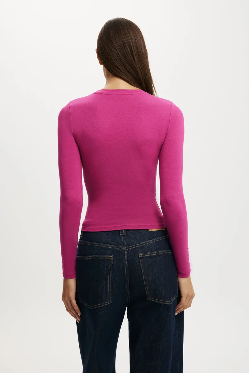 Cotton On  All Day Crew Long Sleeve Top for Women | Best Price UAE