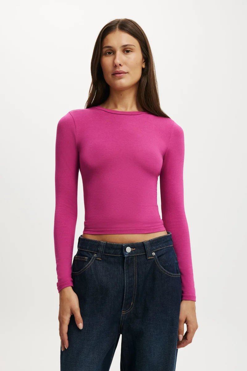 All Day Crew Long Sleeve Top