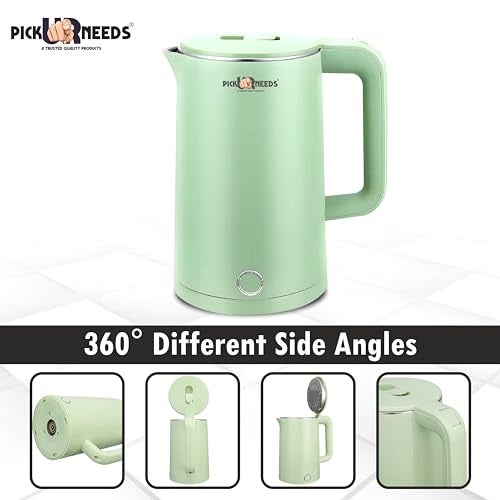 Pick Ur Needs Electric Glass Tea Coffee Kettle Jug With LED Backlight 1500W (1.5 Litres) - Image 3
