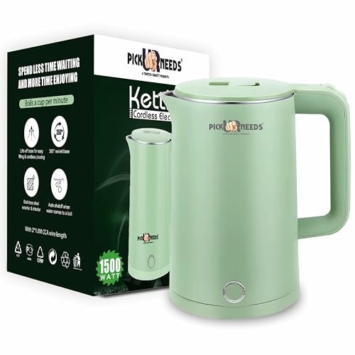 Pick Ur Needs Electric Glass Tea Coffee Kettle Jug With LED Backlight 1500W (1.5 Litres) - Image 1