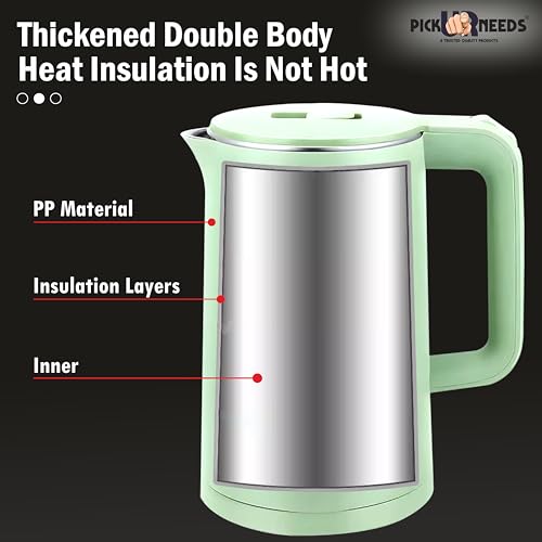 Pick Ur Needs Electric Glass Tea Coffee Kettle Jug With LED Backlight 1500W (1.5 Litres) - Image 5