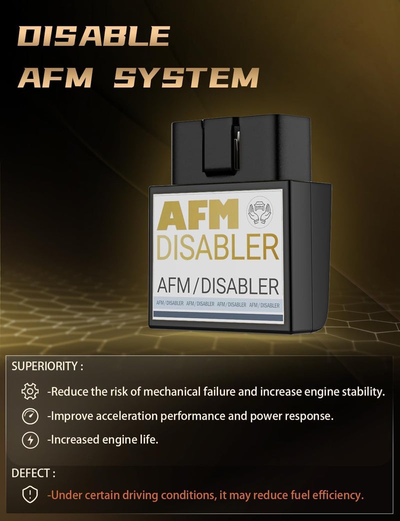 DZFST.FI AFM معطل إدارة الوقود النشطة AFM حذف DOD متوافق مع شيفروليه سيلفرادو 1500 V8 5.3L 2010-2018 موديلات والشاحنات، SUVs مع محركات GM V6 V8، ذهبي - Image 4