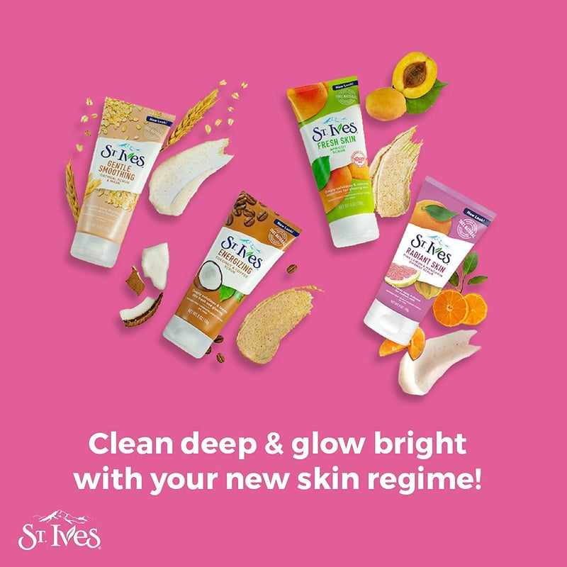 St. Ives Radiant Skin Pink Lemon and Mandarin Orange Face Scrub 6 oz (Pack of 2) - Image 5