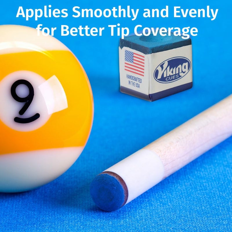 Viking Pool Cue Chalk Blue 12 Pack | Billiard Pool Stick Chalk for Home, Bar, and Tournament Use - Image 3