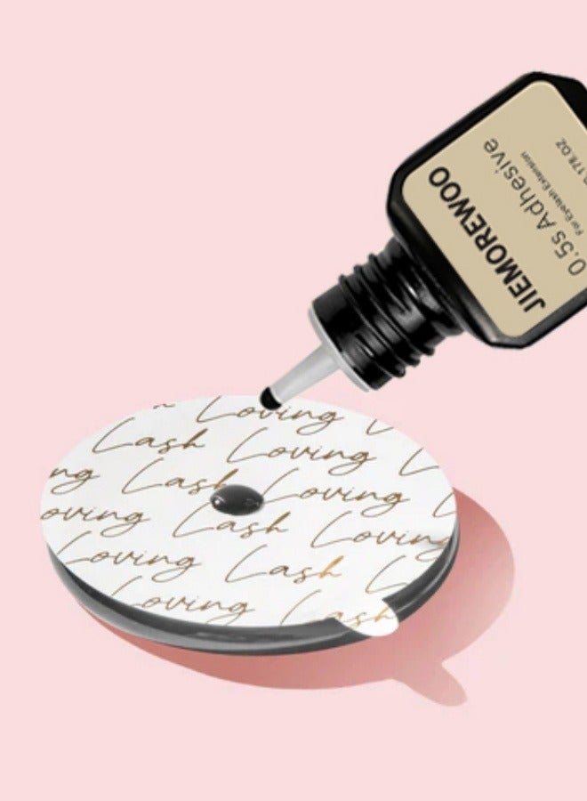 رموش جيمورو لاصق رمش 5 مل -0.5-1 ثانية سريع الجفاف ، ثبات من 8 إلى 10 أسابيع ، أبخرة منخفضة ، تركيبة مناخية بالكامل للرموش الكلاسيكية / الروسية ، محترف ومبتدئ - Image 5