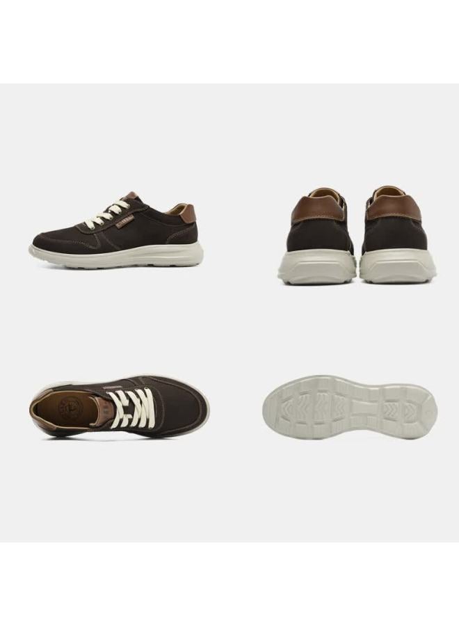 Mellen Vintage Trendy Colorblock Comfortable Durable Breathable Casual Sneakers Men Ms767591 Dark Brown Size 43 - Image 3