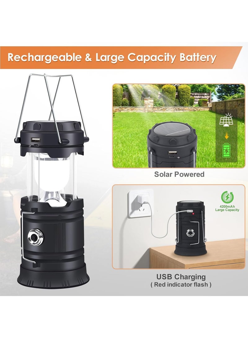 Camping light, rechargeable and portable tent light, 3 lighting modes, 4200mAh portable power bank, with magnetic base, camping/hiking/fishing/hurricane/emergency electric horse light flashlight - Image 3