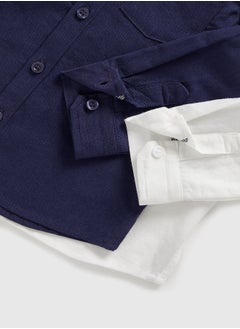 Navy and White Oxford Shirts - 2 Pack - pzsku/Z63348C34DBB3AAD57B93Z/45/_/1725181520/4d243585-b959-47e9-90bb-7a0639332c5b