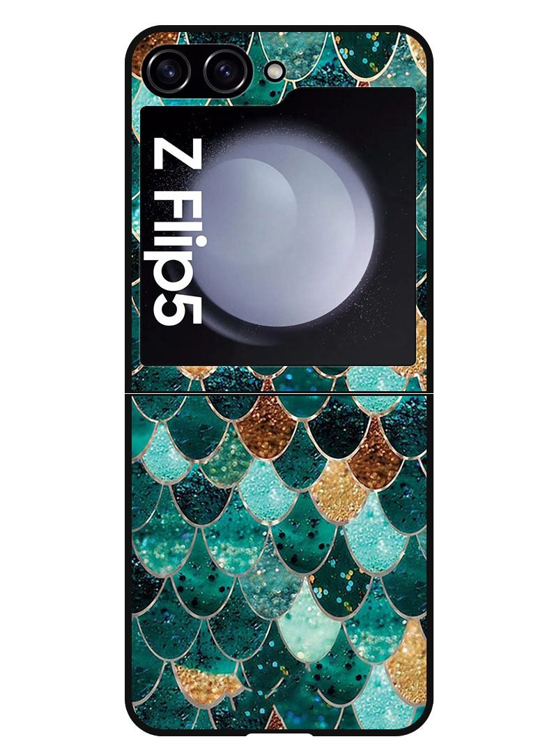 Theodor Protective Case Anti Scratch Shock Proof Bumper Cover For Samsung Galaxy Z Flip 5 Fish Gills Pattern - Image 1