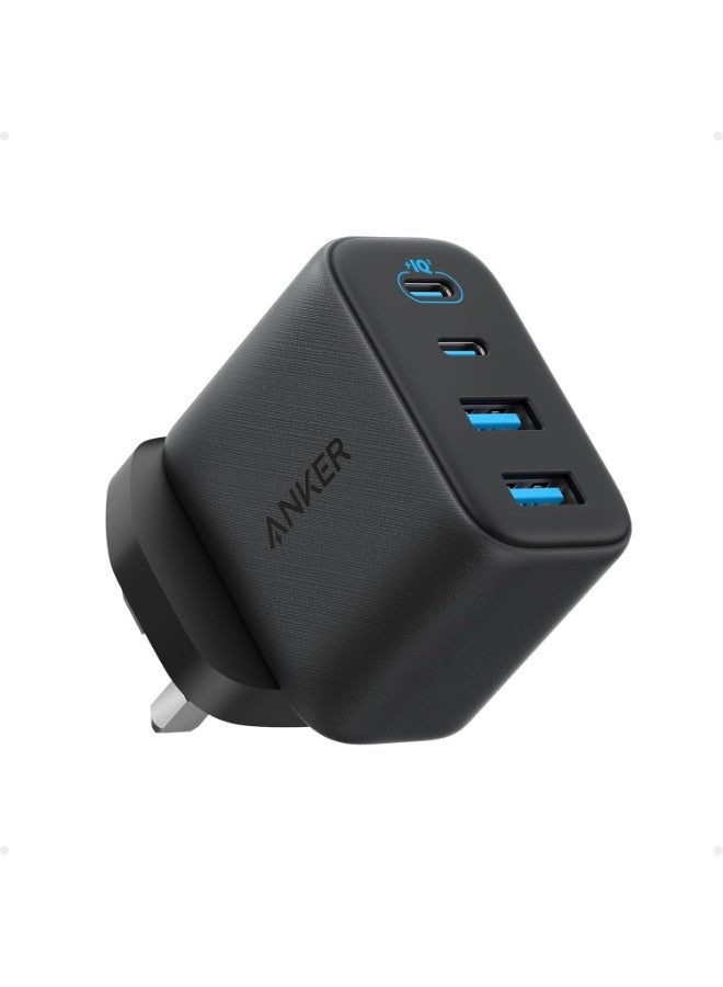 شاحن أنكر زولو USB C، محول حائط 4 منافذ مع 50 واط كحد أقصى، 2 USB-C و 2 USB-A، مدمج ومستقر، لجهاز iPhone 17/16، MacBook، iPad، Galaxy، والمزيد (أسود، الكابل غير متضمن) - Image 1