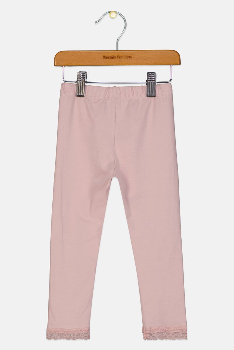 NAME IT سروال ليغينغز سادة للفتيات الصغيرات، وردي - Image 2